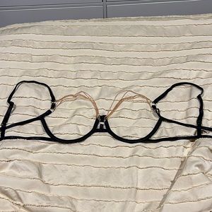 Gold Chain Black Shein Bra